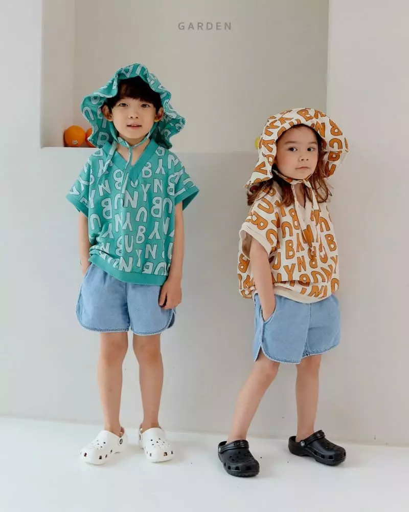 Garden - Korean Children Fashion - #childrensboutique - Piping Denim Shorts - 6