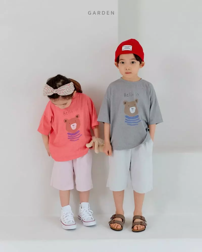 Garden - Korean Children Fashion - #discoveringself - Bear Paint Tee - 2