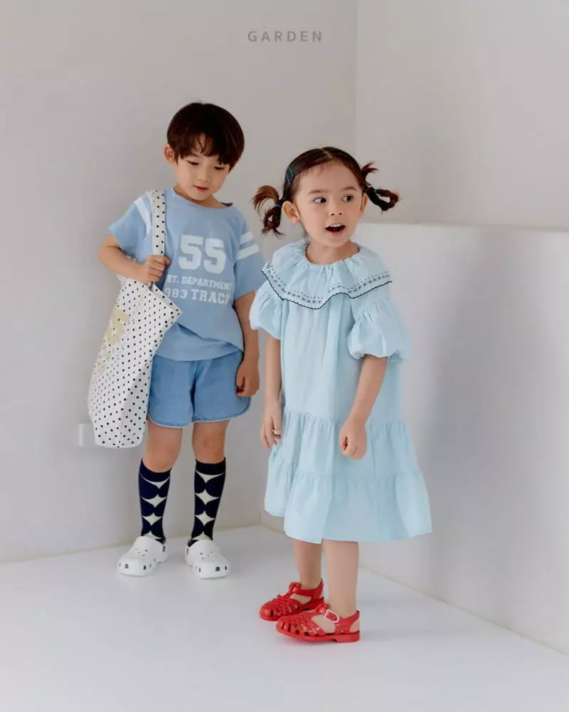 Garden - Korean Children Fashion - #kidsshorts - Piping Denim Shorts - 10