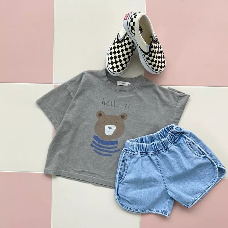 Garden - Korean Children Fashion - #kidsstore - Piping Denim Shorts - 11