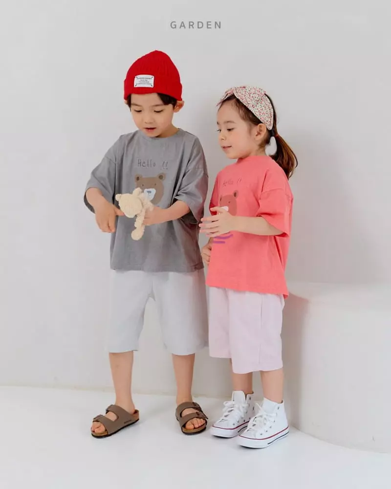 Garden - Korean Children Fashion - #kidsstore - Bear Paint Tee - 5