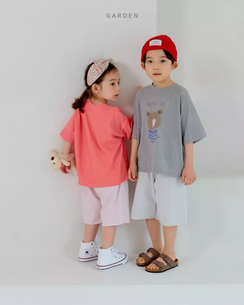 Garden - Korean Children Fashion - #littlefashionista - Bear Paint Tee - 8