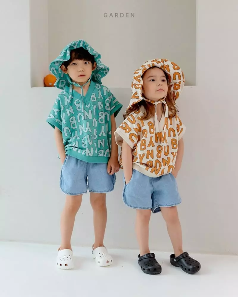 Garden - Korean Children Fashion - #todddlerfashion - Piping Denim Shorts - 2