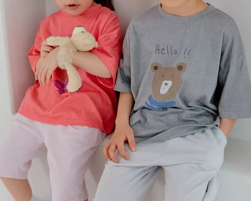 Garden - Korean Children Fashion - #todddlerfashion - Bear Paint Tee - 12