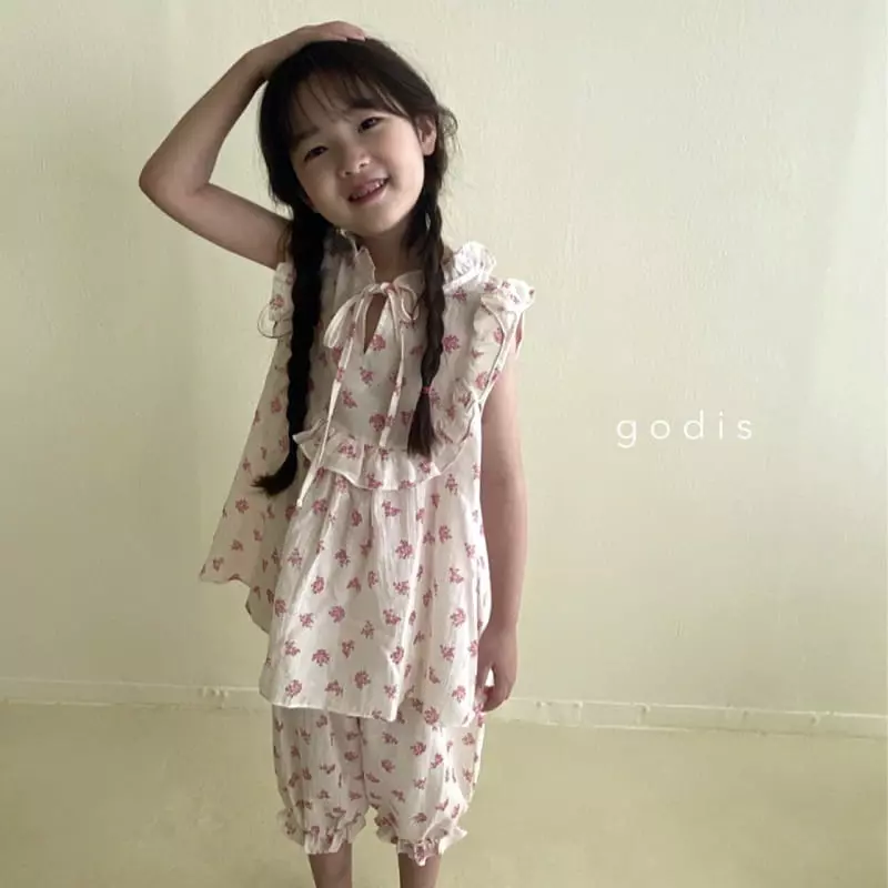 Godis - Korean Children Fashion - #Kfashion4kids - Pink Flower Pajama