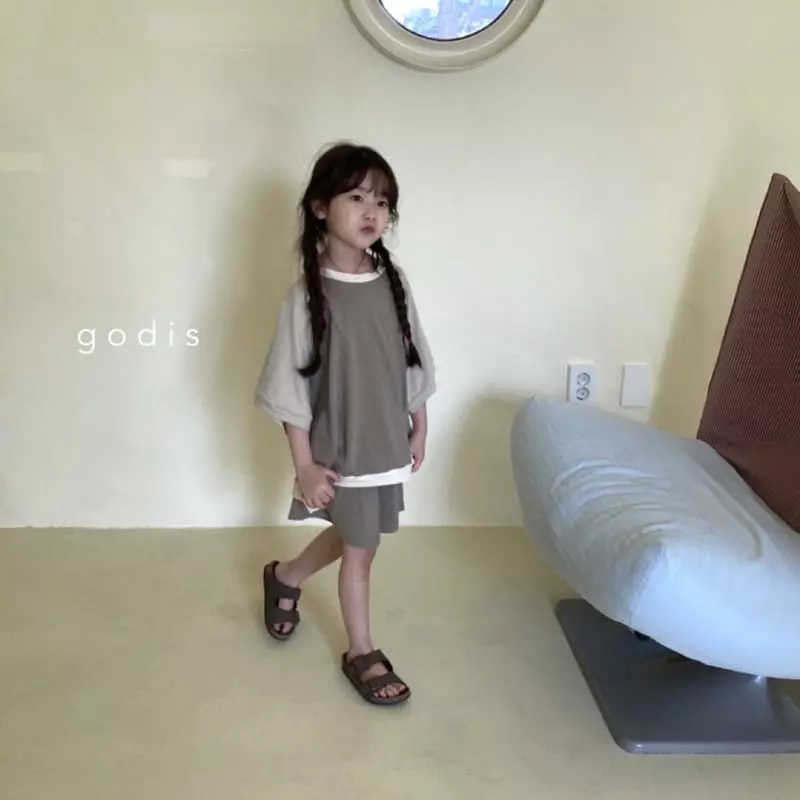Godis - Korean Children Fashion - #childofig - Raglan Top Bottom Set - 4
