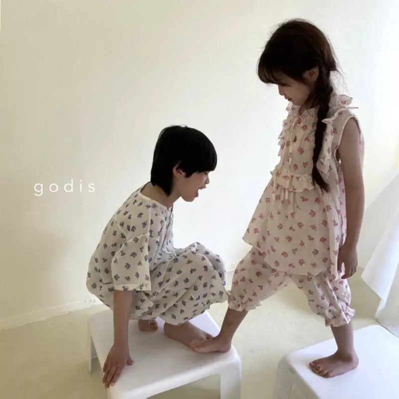 Godis - Korean Children Fashion - #childofig - Pink Flower Pajama - 9