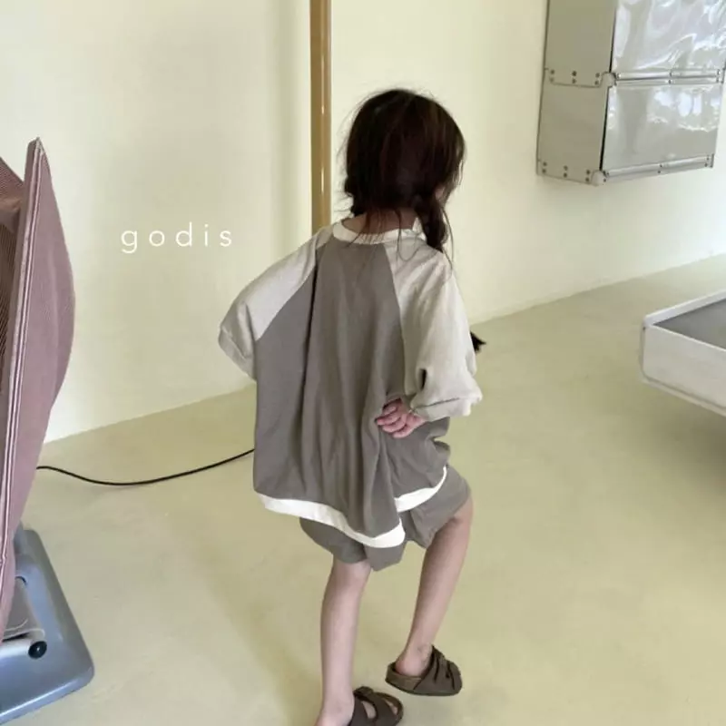 Godis - Korean Children Fashion - #designkidswear - Raglan Top Bottom Set - 6