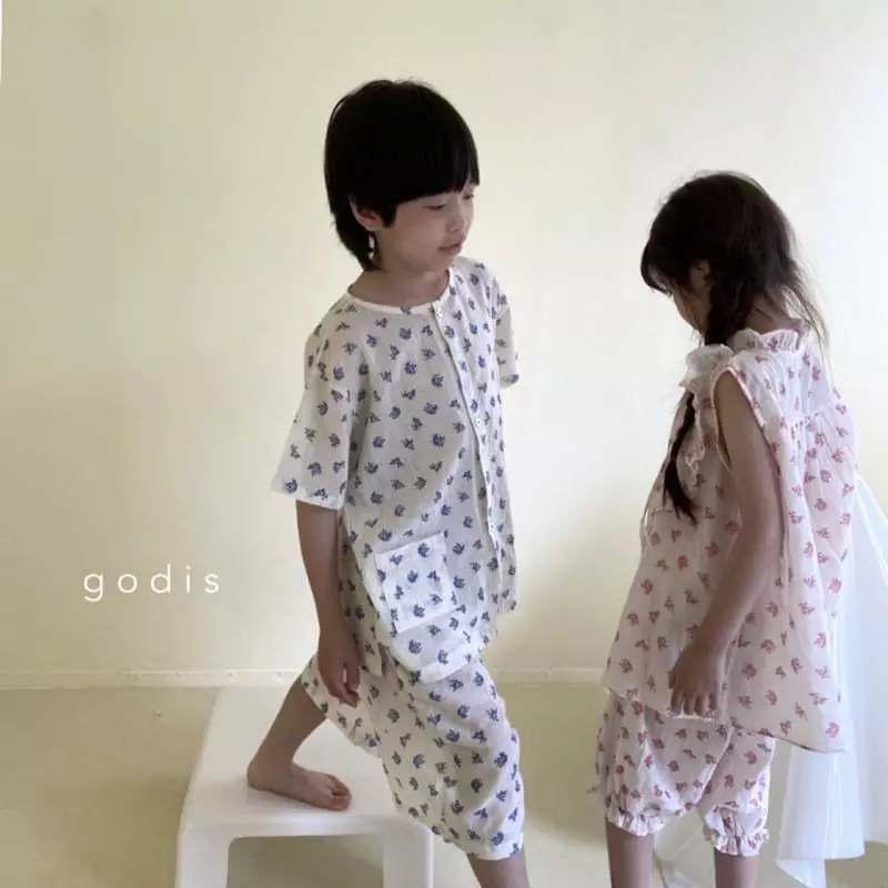 Godis - Korean Children Fashion - #designkidswear - Pink Flower Pajama - 11