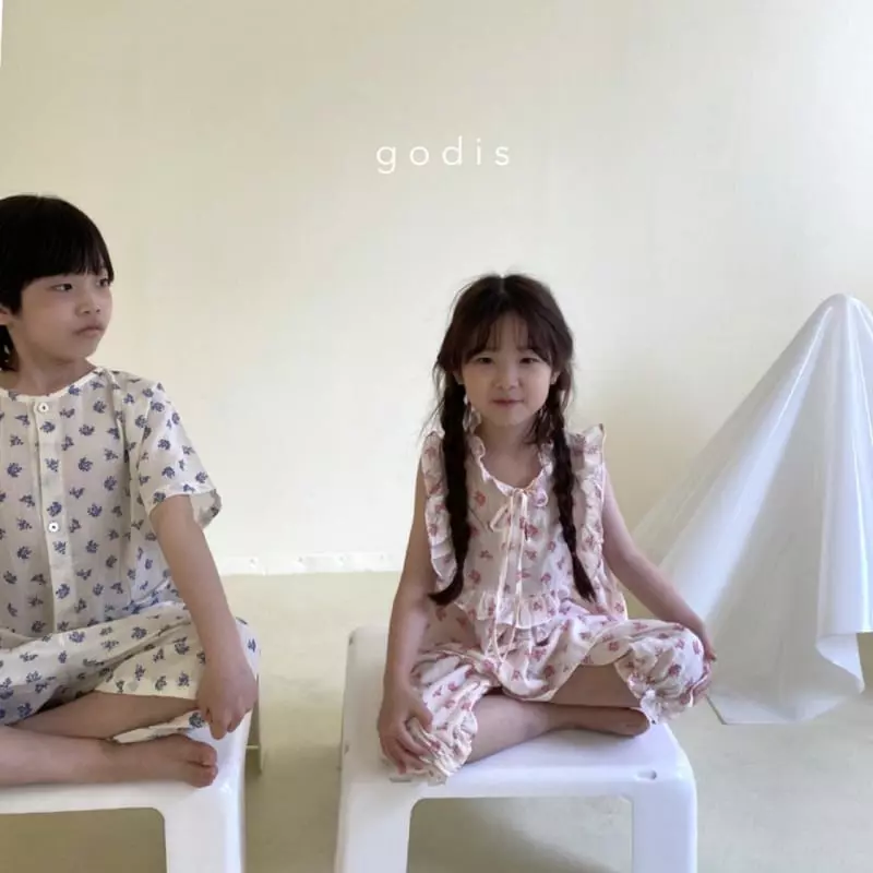 Godis - Korean Children Fashion - #discoveringself - Pink Flower Pajama - 12