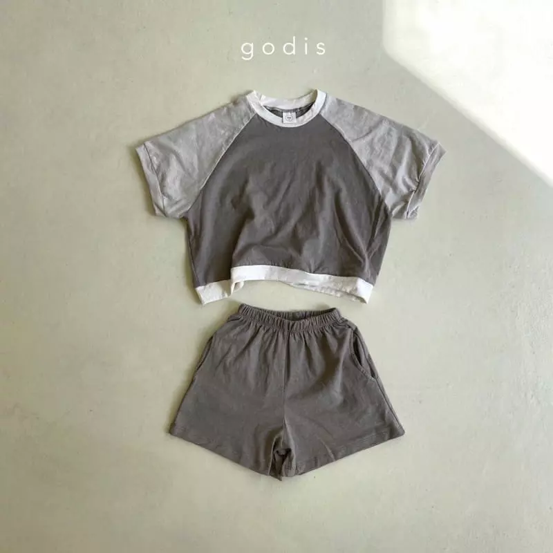Godis - Korean Children Fashion - #fashionkids - Raglan Top Bottom Set - 8