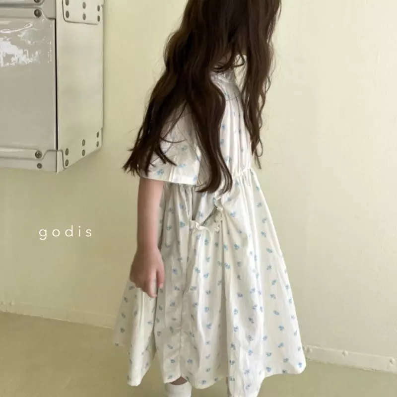 Godis - Korean Children Fashion - #kidzfashiontrend - Shirring Pocket One-piece - 2