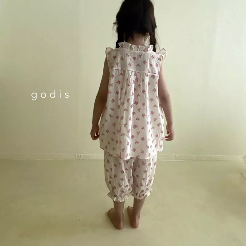 Godis - Korean Children Fashion - #magicofchildhood - Pink Flower Pajama - 3