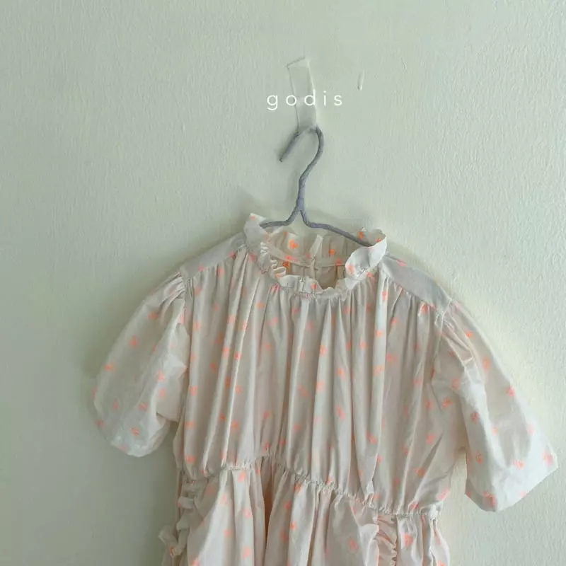 Godis - Korean Children Fashion - #stylishchildhood - Shirring Pocket One-piece - 10