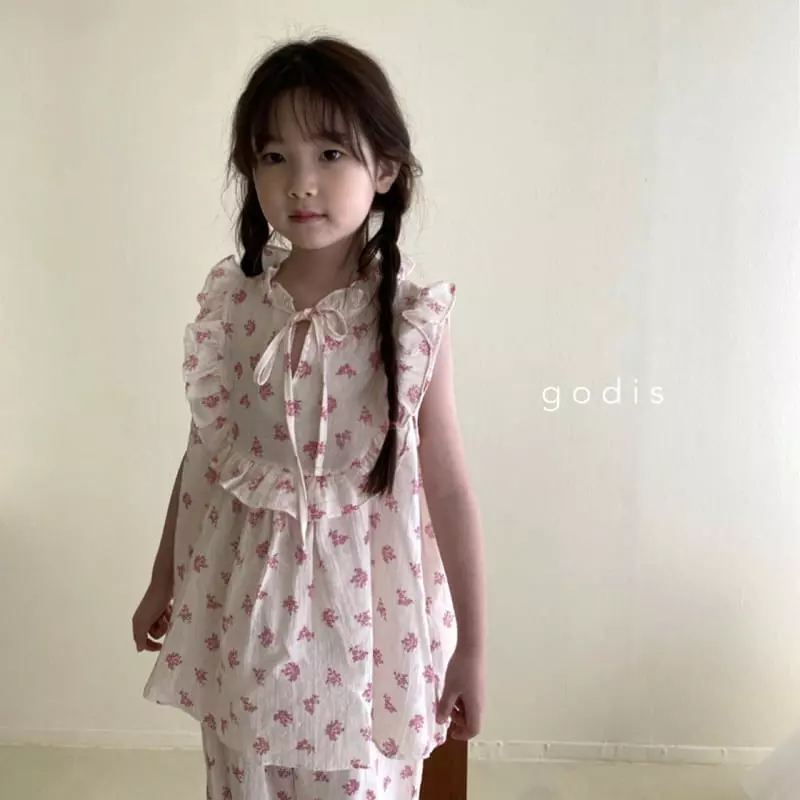 Godis - Korean Children Fashion - #stylishchildhood - Pink Flower Pajama - 8