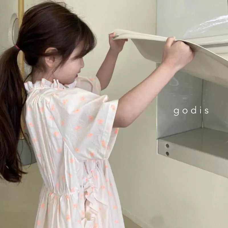 Godis - Korean Children Fashion - #toddlerclothing - Shirring Pocket One-piece - 9