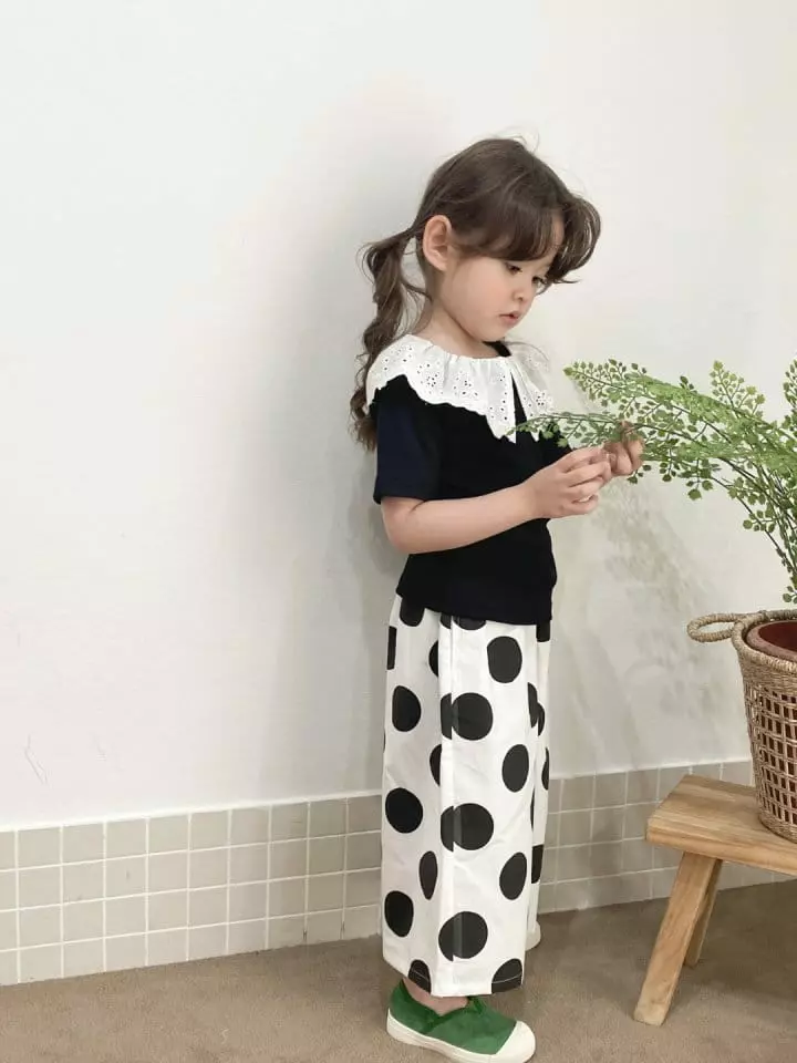Green Tomato - Korean Children Fashion - #Kfashion4kids - Lace Collar Tee - 3