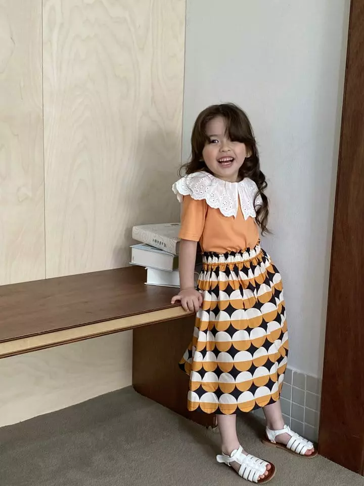 Green Tomato - Korean Children Fashion - #childofig - Lace Collar Tee - 8