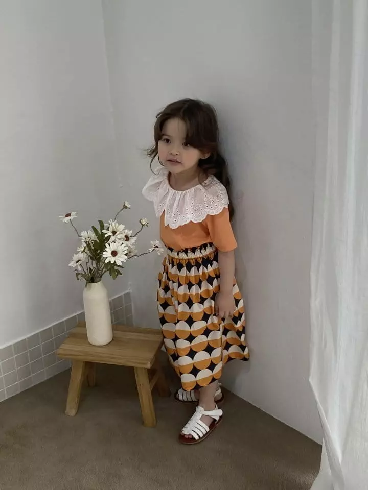 Green Tomato - Korean Children Fashion - #childofig - Lace Collar Tee - 9
