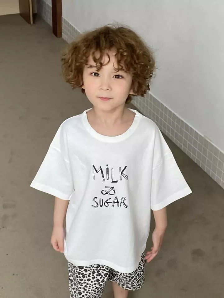 Green Tomato - Korean Children Fashion - #kidsshorts - Milk Tee - 2