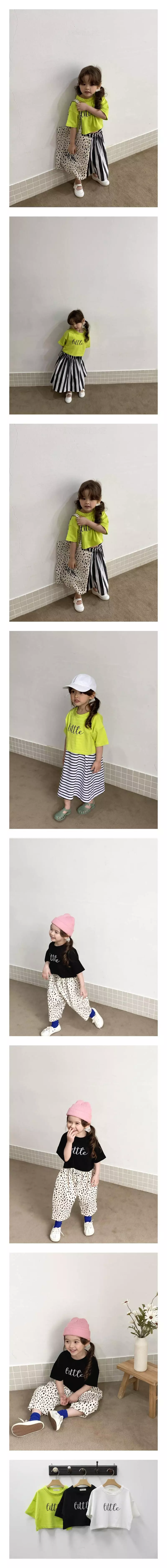 Green Tomato - Korean Children Fashion - #kidsshorts - Little Crop Tee
