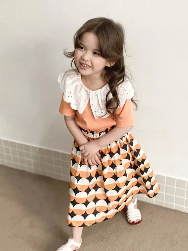 Green Tomato - Korean Children Fashion - #kidzfashiontrend - Lace Collar Tee - 2
