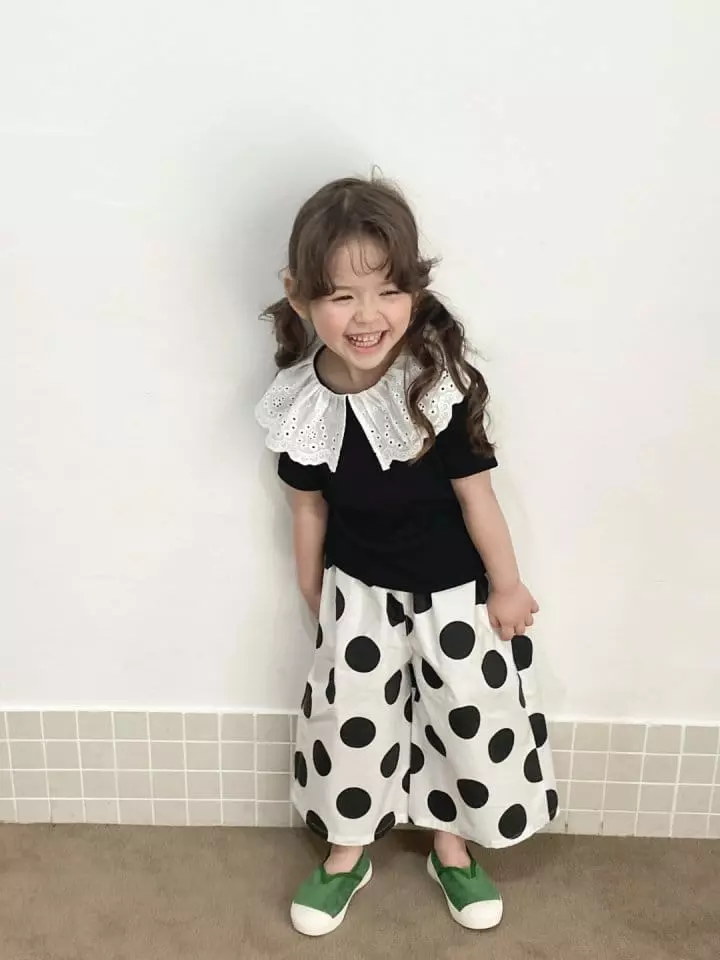 Green Tomato - Korean Children Fashion - #Kfashion4kids - Lace Collar Tee - 4