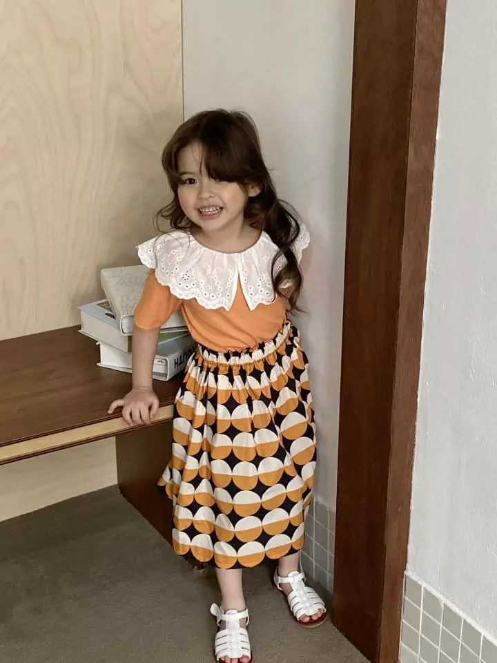 Green Tomato - Korean Children Fashion - #prettylittlegirls - Lace Collar Tee - 7
