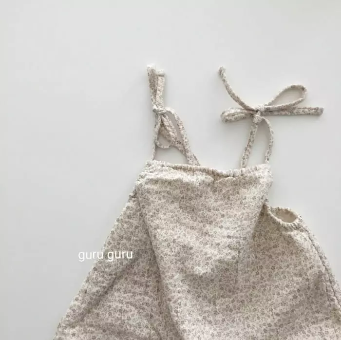 Guru Guru - Korean Baby Fashion - #babygirlfashion - Small Flower Bodysuit - 6