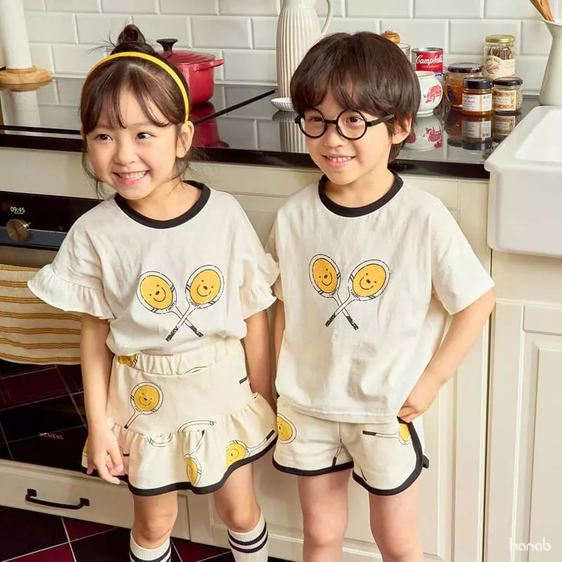 Hanab - Korean Children Fashion - #prettylittlegirls - Tennis Top Bottom Set - 4