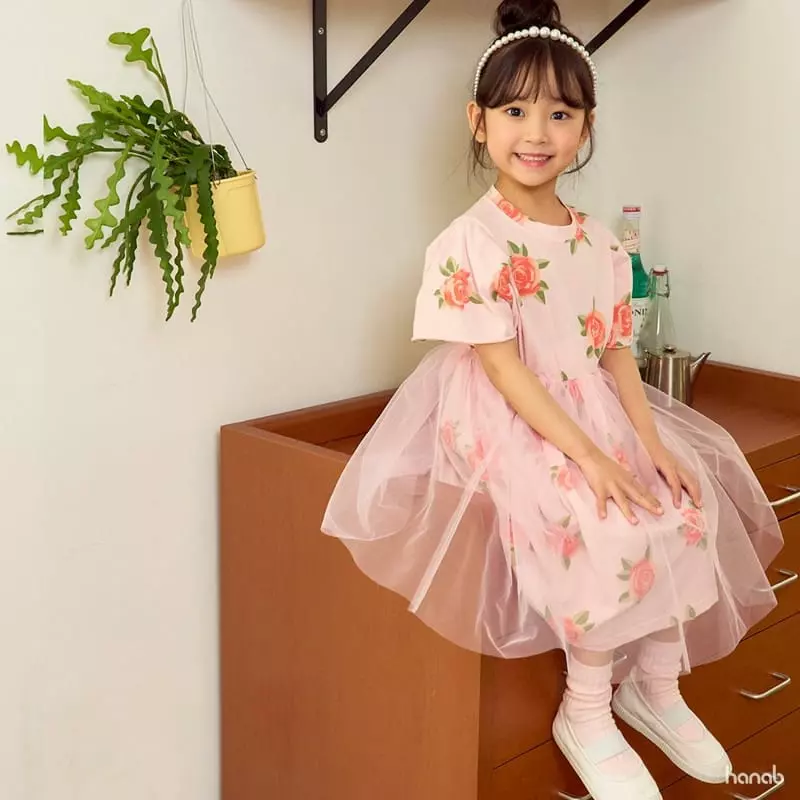 Hanab - Korean Children Fashion - #discoveringself - Rose One-piece - 6