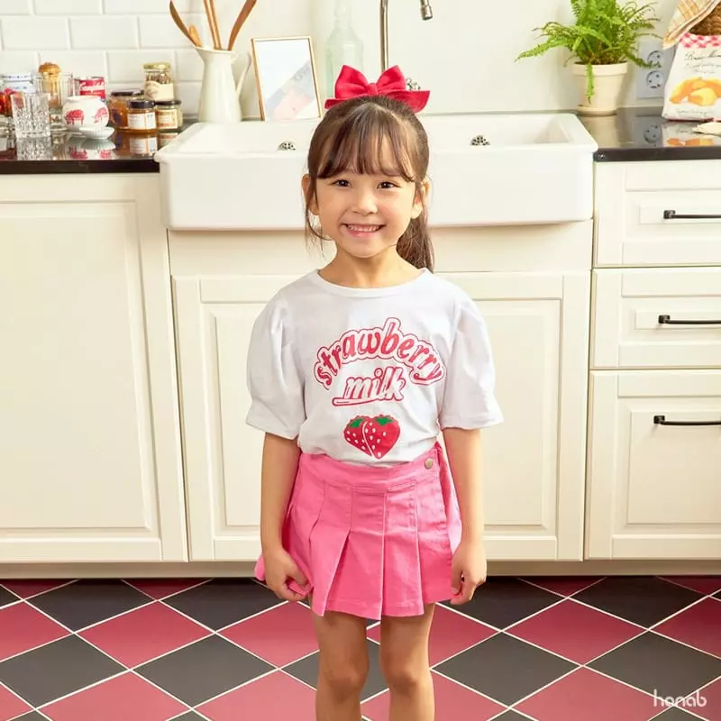 Hanab - Korean Children Fashion - #kidsshorts - Strawberry Tee - 6