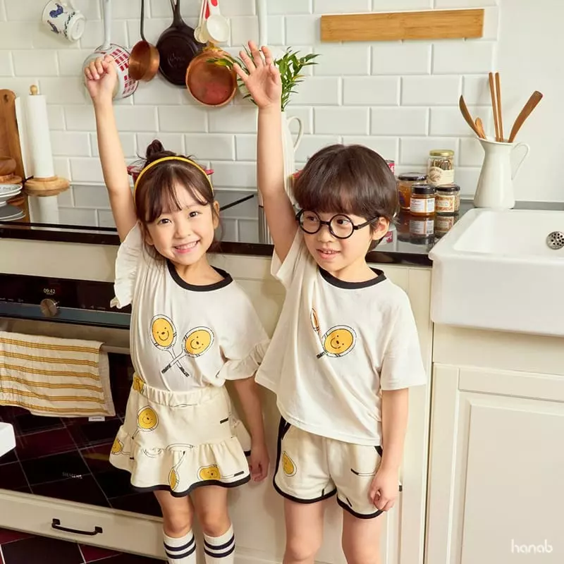 Hanab - Korean Children Fashion - #prettylittlegirls - Tennis Top Bottom Set - 3