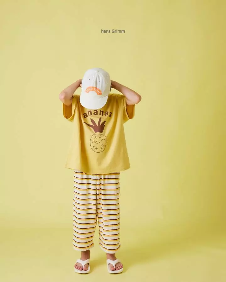 Hans Grimm - Korean Children Fashion - #stylishchildhood - Pineapple Tee - 4