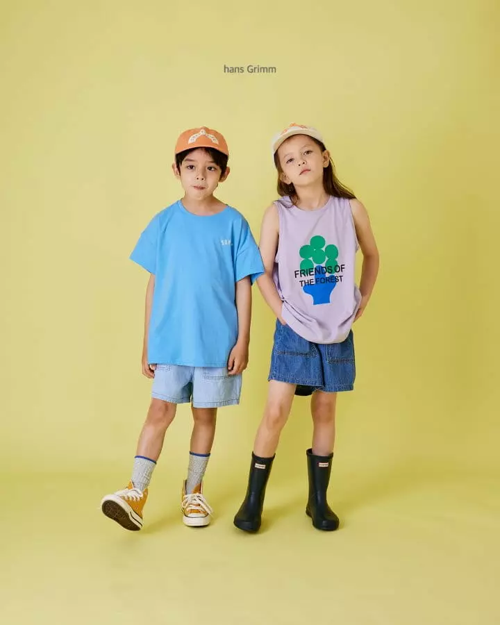 Hans Grimm - Korean Children Fashion - #childofig - Out Pocket Denim Shorts - 10