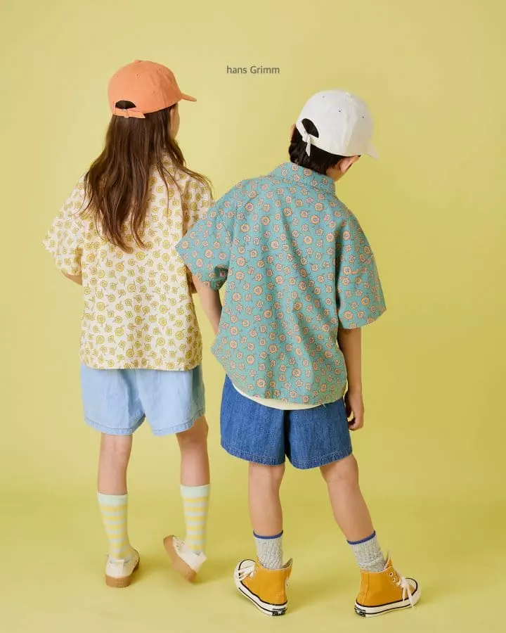 Hans Grimm - Korean Children Fashion - #childrensboutique - Out Pocket Denim Shorts - 11