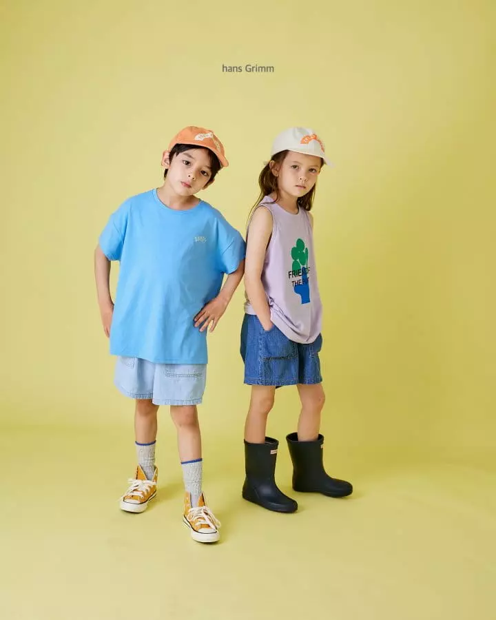 Hans Grimm - Korean Children Fashion - #designkidswear - Out Pocket Denim Shorts - 12