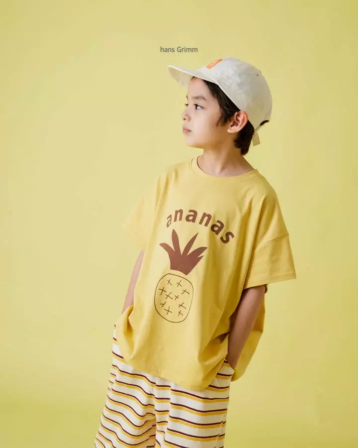 Hans Grimm - Korean Children Fashion - #fashionkids - Pineapple Tee - 8
