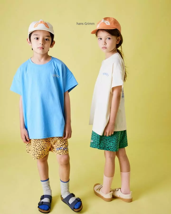 Hans Grimm - Korean Children Fashion - #kidsshorts - Sunset Tee - 10
