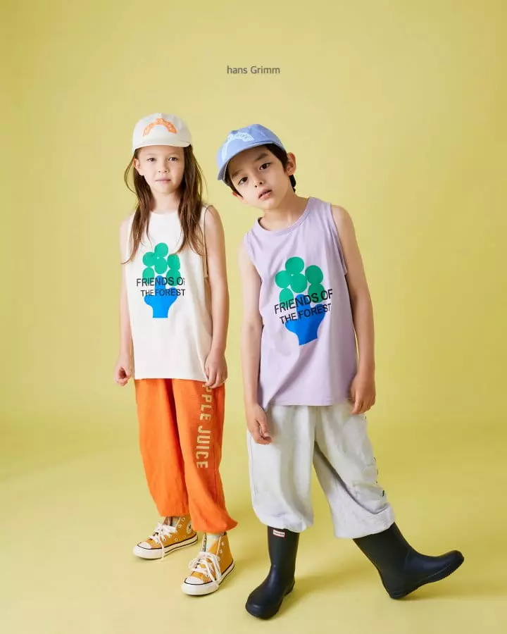 Hans Grimm - Korean Children Fashion - #kidsstore - Tree Sleeveless - 3
