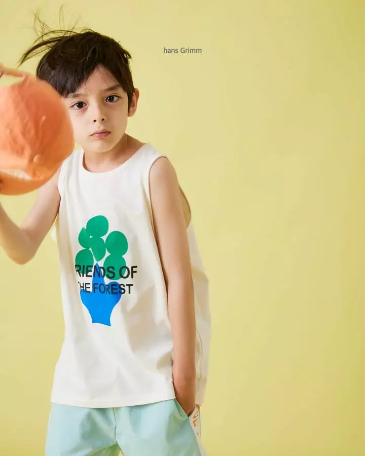 Hans Grimm - Korean Children Fashion - #kidsstore - Tree Sleeveless - 4