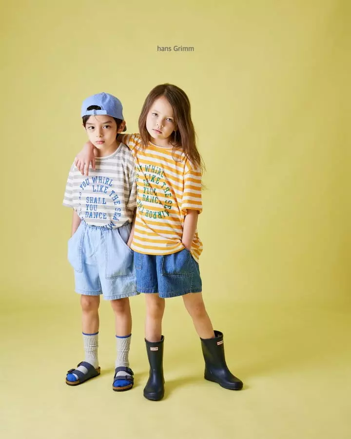Hans Grimm - Korean Children Fashion - #prettylittlegirls - Out Pocket Denim Shorts - 6