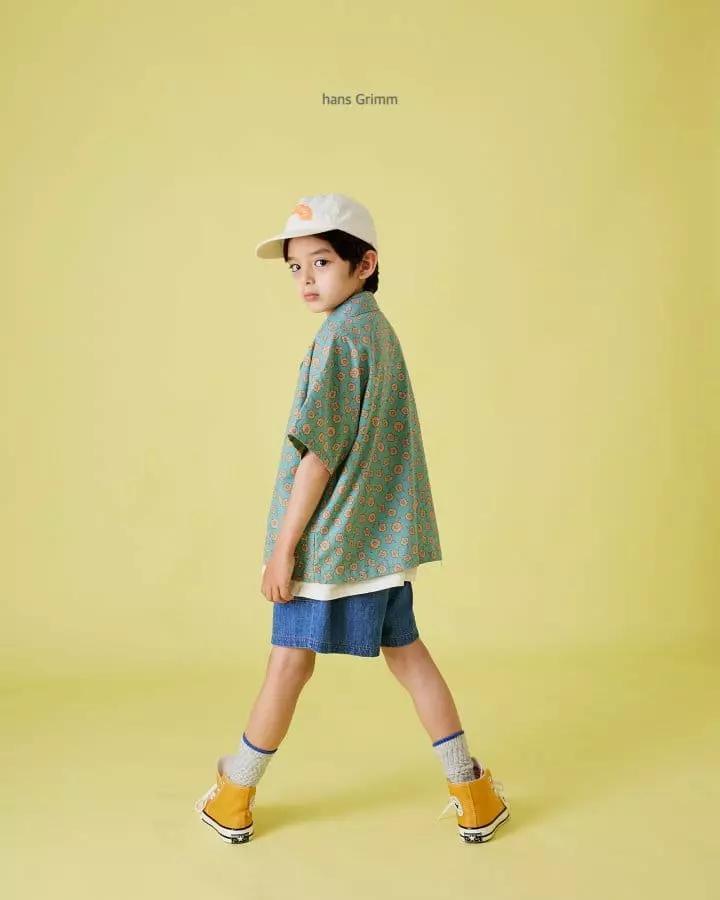 Hans Grimm - Korean Children Fashion - #todddlerfashion - Flower Shirt - 9