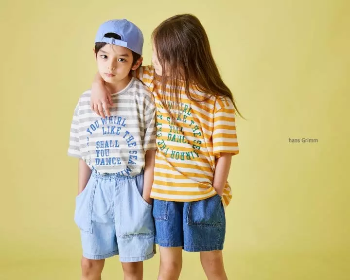 Hans Grimm - Korean Children Fashion - #todddlerfashion - Out Pocket Denim Shorts - 7