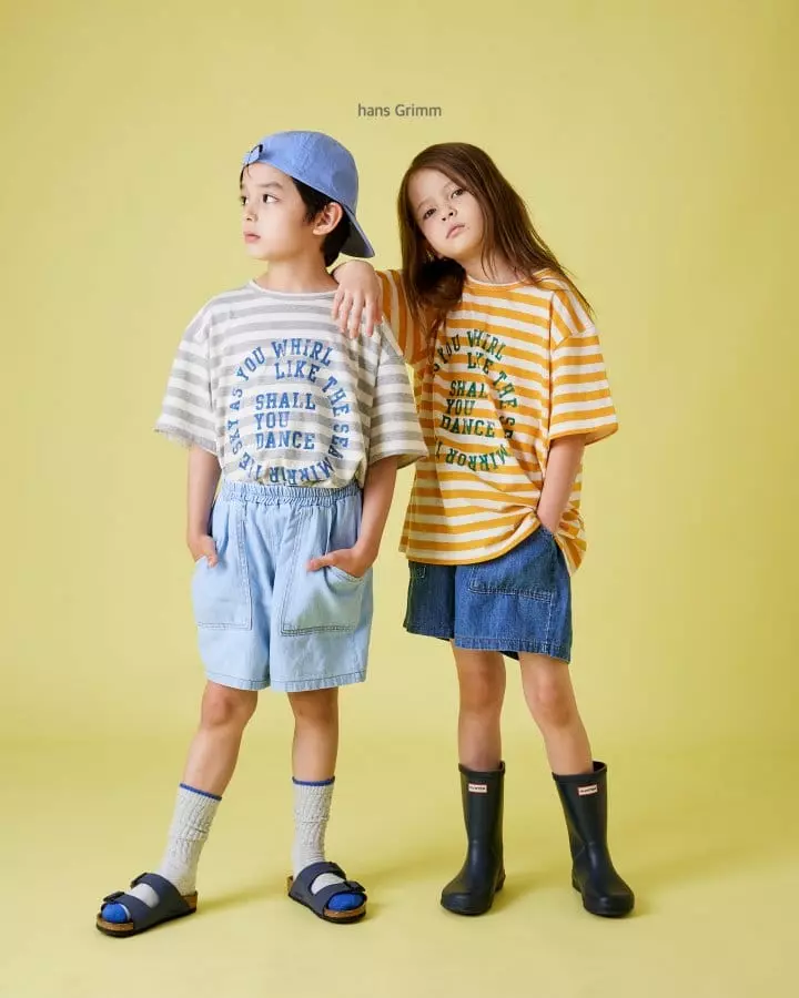 Hans Grimm - Korean Children Fashion - #toddlerclothing - Out Pocket Denim Shorts - 8