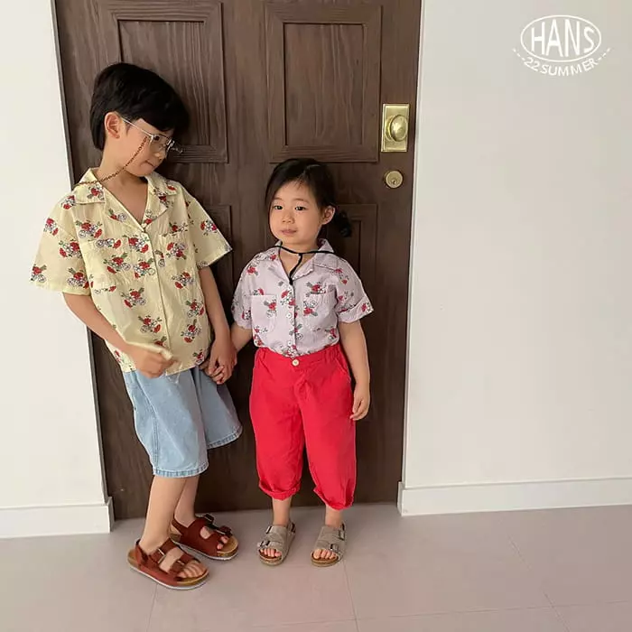 Han's - Korean Children Fashion - #kidzfashiontrend - Rose Shirt - 2