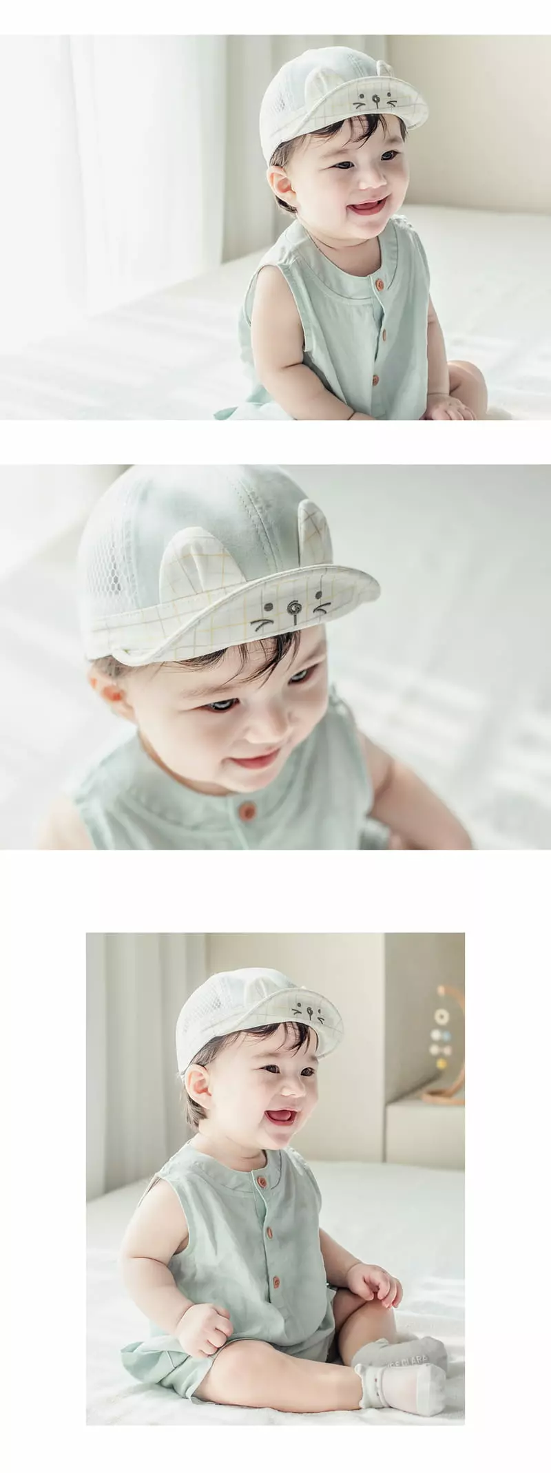 Happy Prince - Korean Baby Fashion - #babyclothing - Hooni Summer Babay Cap - 4