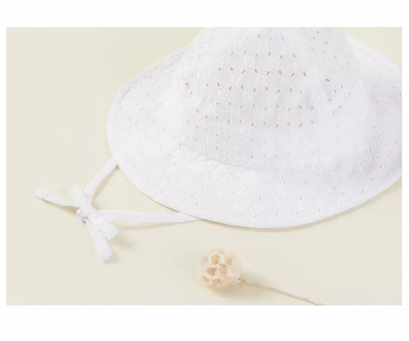 Happy Prince - Korean Baby Fashion - #babyfever - Miru Eyelet Babay Sun Hat - 4