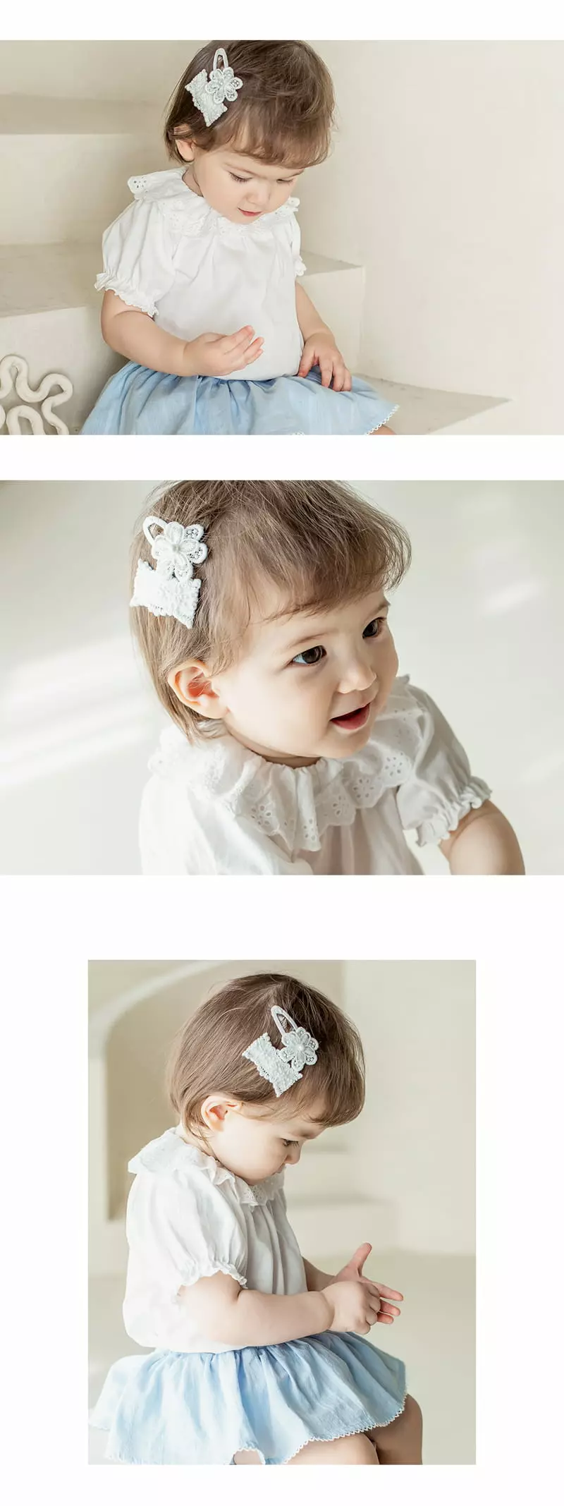 Happy Prince - Korean Baby Fashion - #babygirlfashion - Joena Baby Hairpin [set of 5] - 3