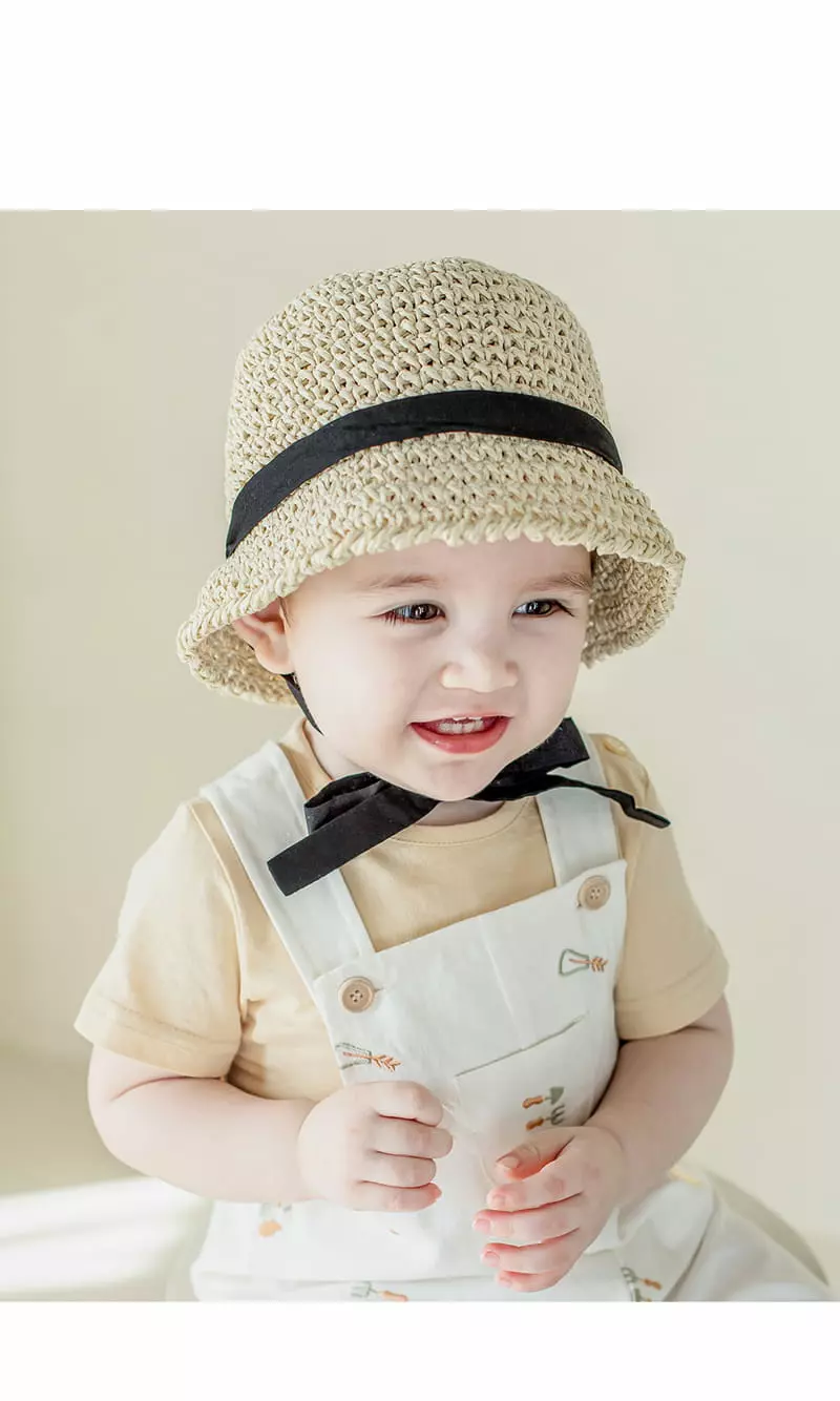 Happy Prince - Korean Baby Fashion - #babygirlfashion - Torry Babay Straw Bucket Hat